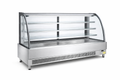 6 Ft. Curved Glass Refrigerated Pastry Display