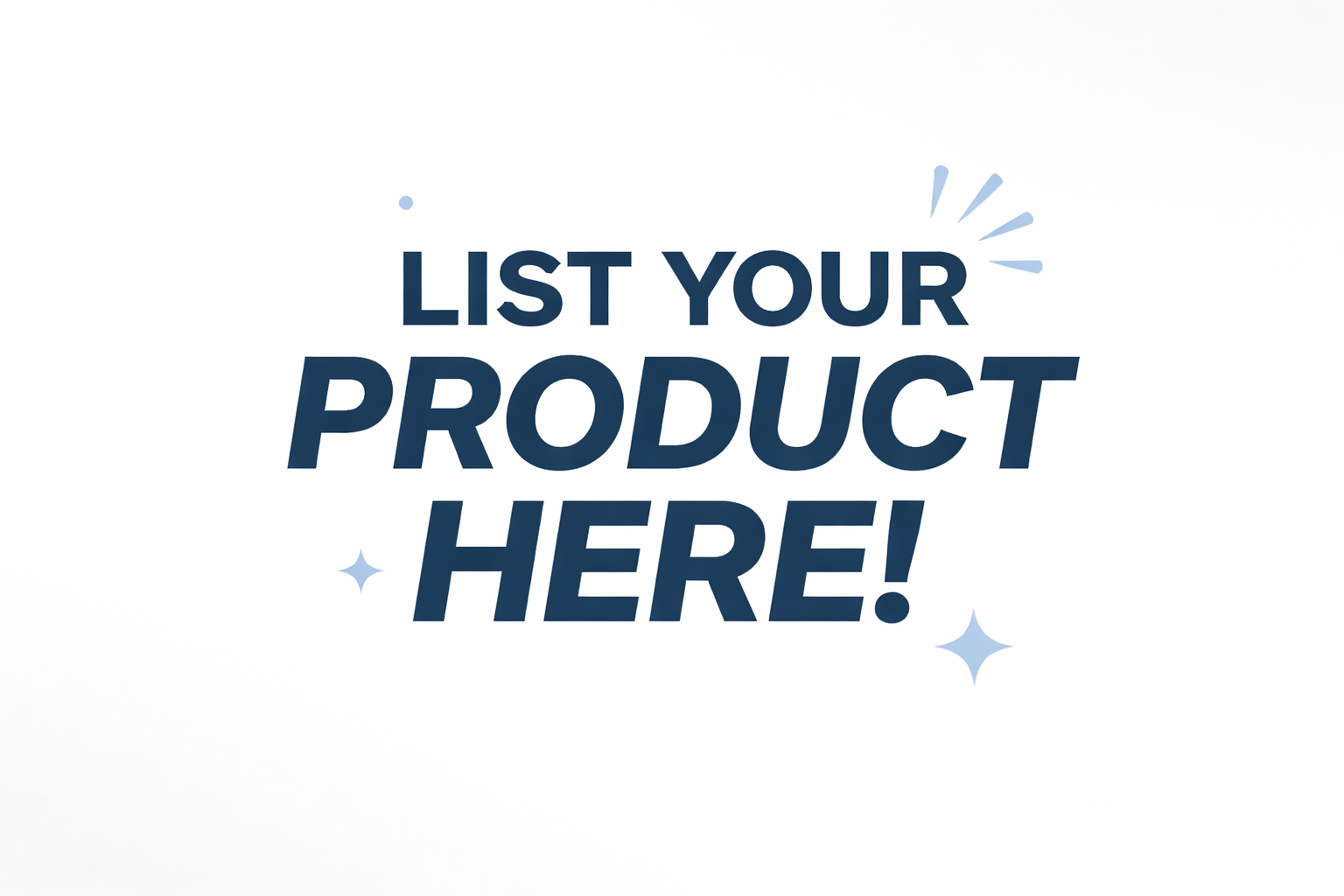 List Your Product Today