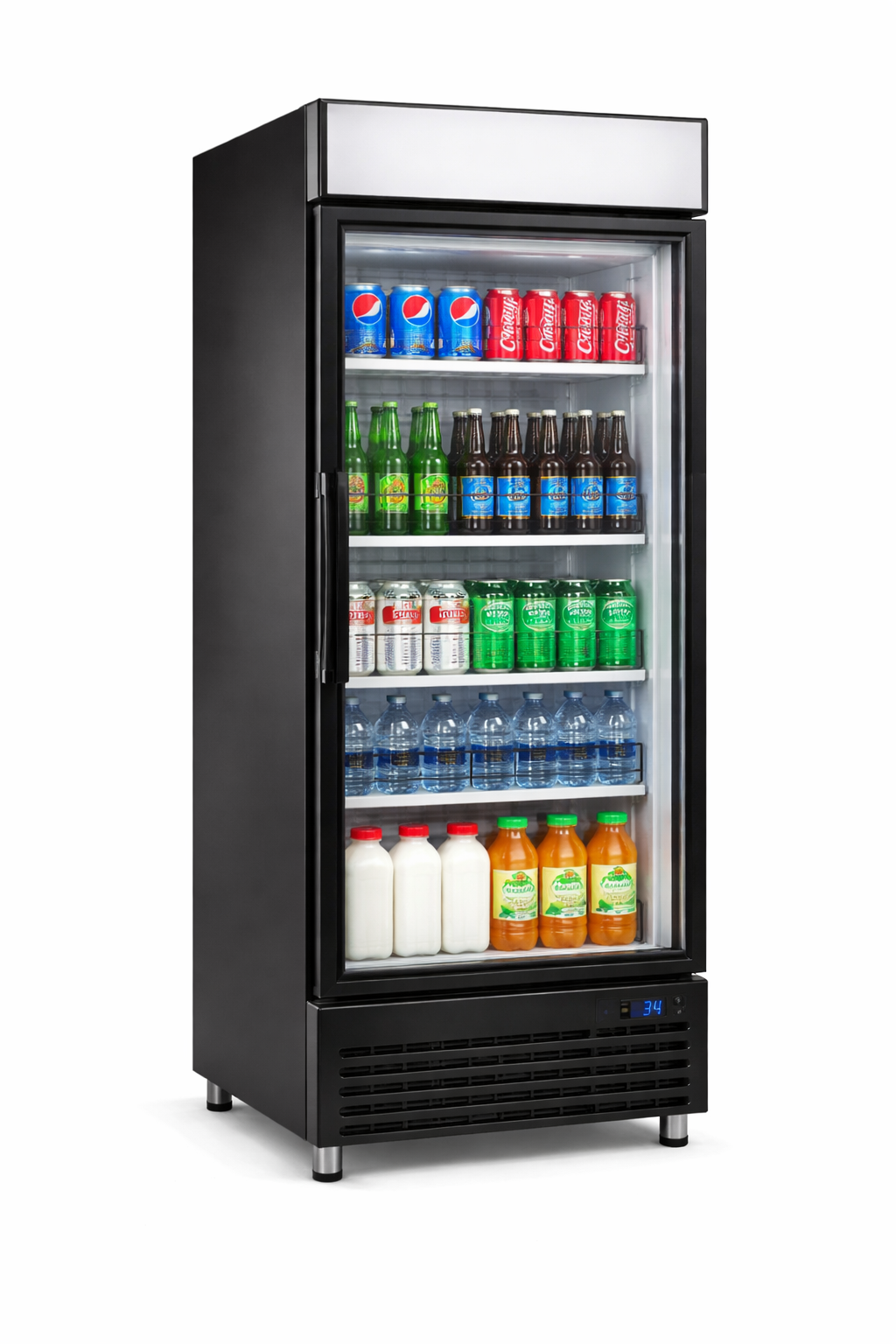 Swinging Glass Door Fridge