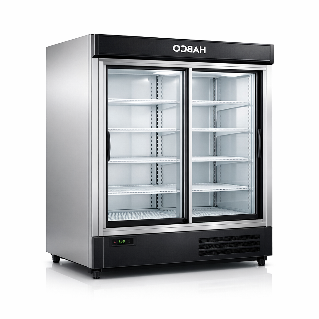 Habco 2 Door Sliding Glass Fridge